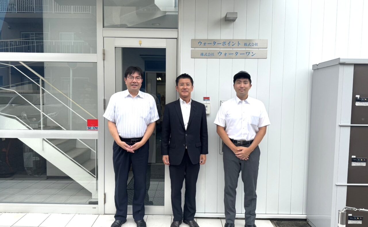 広島県議会議員の畑石顕司様に本社へお越しいただきました。
